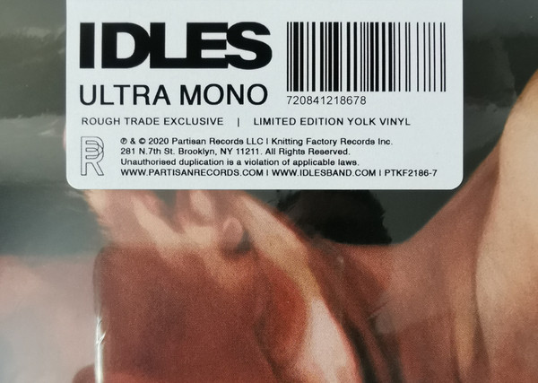 Idles - Ultra Mono | Partisan Records (PTKF2186-7) - 3