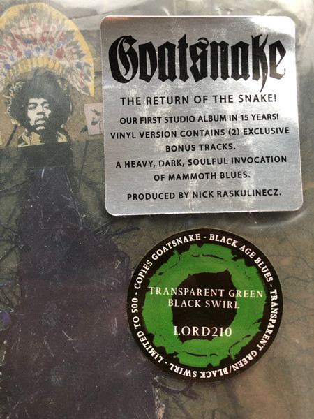 Goatsnake - Black Age Blues (2LP - Limited Edition - Green Transparent/Black Swirl Vinyl) [Vinyl] | Southern Lord (LORD 210) - 3