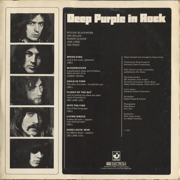 Deep Purple - In Rock | Harvest (1C 062-91 442) - 4