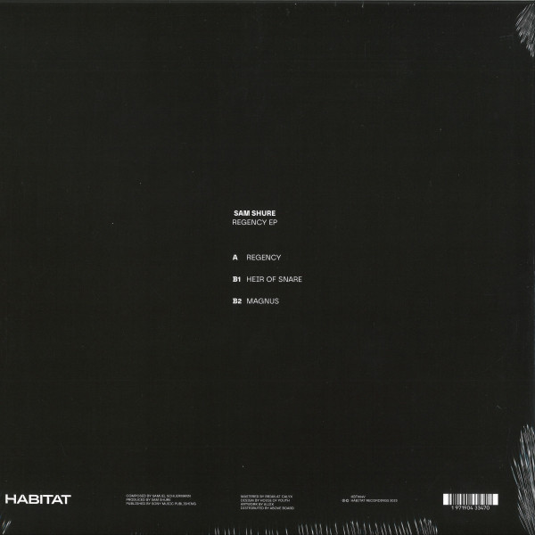 Sam Shure - Regency EP | Habitat Recordings (HBT004V) - 2