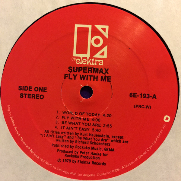 Supermax - Fly With Me | Elektra (6E-193) - 3 Supermax - Fly With Me | Elektra (6E-193) - 3