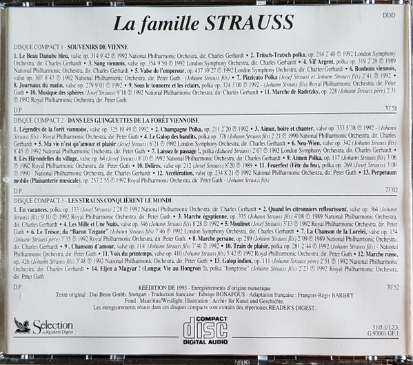 Various - La Famille Strauss | Sélection Du Reader's Digest (3105) - 2