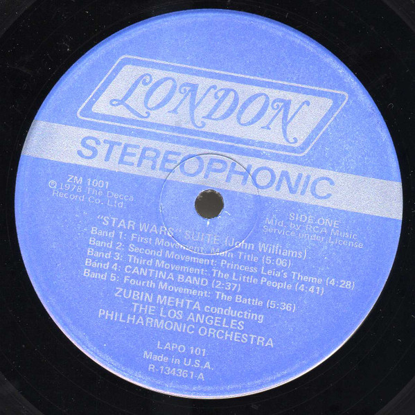 Zubin Mehta Conducts Los Angeles Philharmonic Orchestra - Suites From Star Wars And Close Encounters Of The Third Kind | London Records (ZM 1001) - 3 Zubin Mehta Conducts Los Angeles Philharmonic Orchestra - Suites From Star Wars And Close Encounters Of The Third Kind | London Records (ZM 1001) - 3