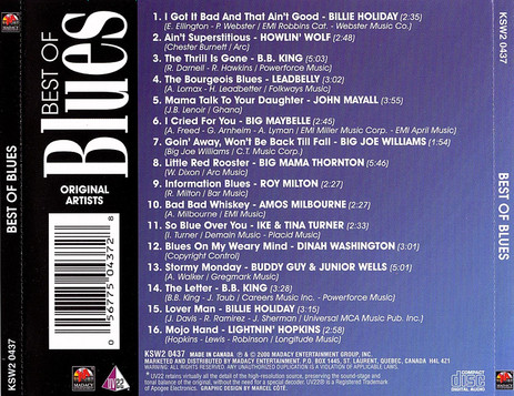 Various - Best Of Blues (Disc Two) | Madacy Entertainment (KSW2 0437) - 2 Various - Best Of Blues (Disc Two) | Madacy Entertainment (KSW2 0437) - 2