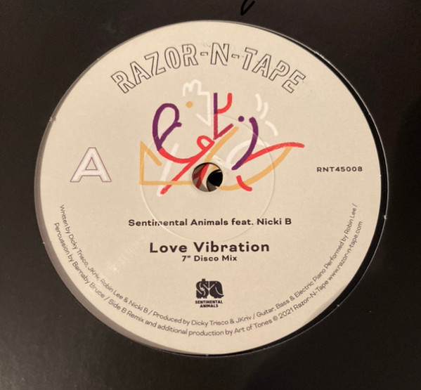 Sentimental Animals feat. Nicki B - Love Vibration | Razor-N-Tape 45 (RNT45008) - main Sentimental Animals feat. Nicki B - Love Vibration | Razor-N-Tape 45 (RNT45008) - main