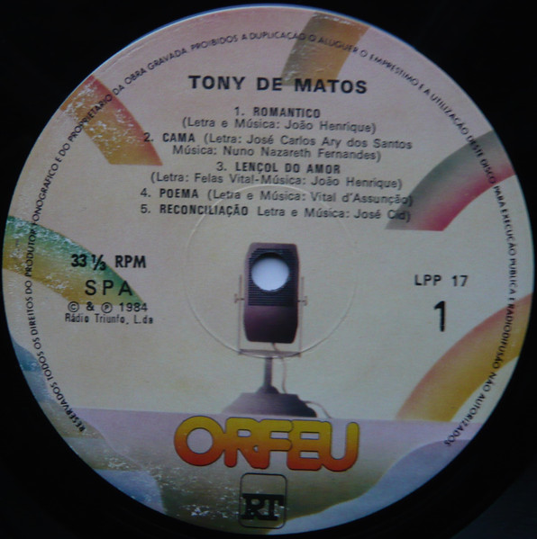 Tony De Matos - Romântico | Orfeu (LPP 17) - 4