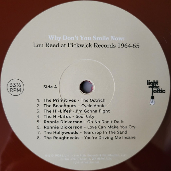 Various - Why Don't You Smile Now: Lou Reed At Pickwick Records 1964–65) | Light In The Attic (LITA212-1-1) - 5