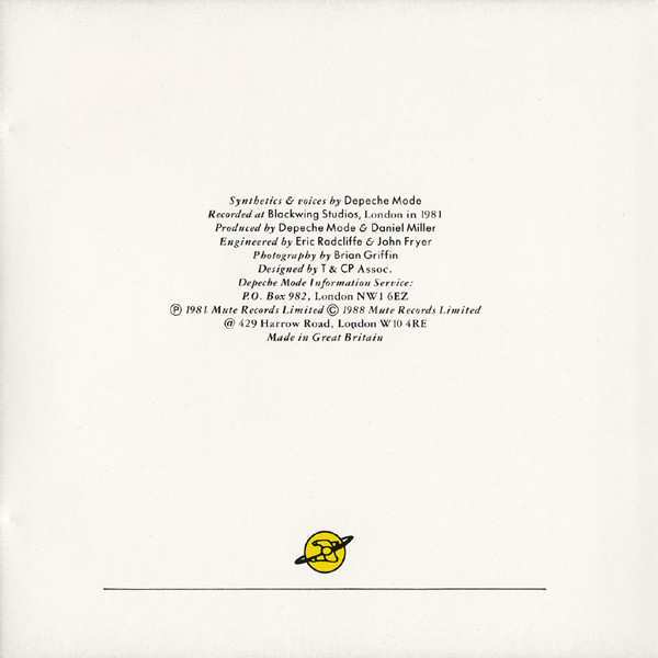 Depeche Mode - Speak & Spell | Mute (CD STUMM 5) - 4