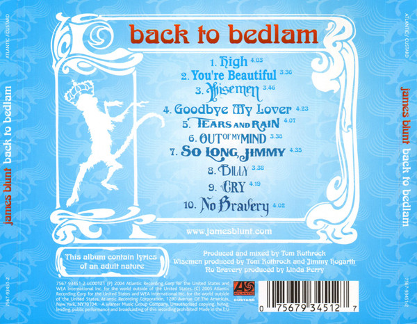 James Blunt - Back To Bedlam | Atlantic (075679345127) - 2