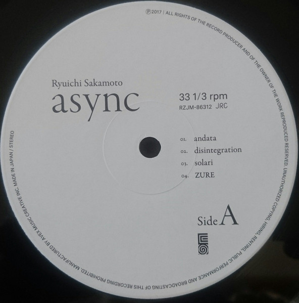 Ryuichi Sakamoto - Async | Commmons (RZJM-86312~3) - 3