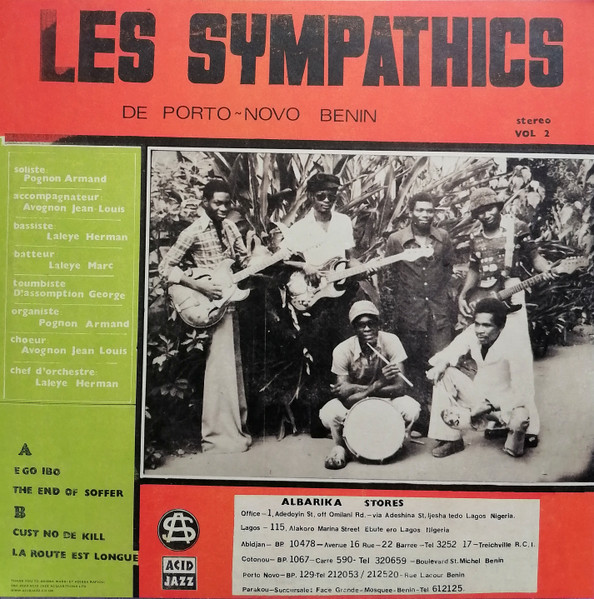 Les Sympathics - Vol. 2 - Les Sympathics De Porto-Novo Benin | Acid Jazz (AJXLP729) - 2 Les Sympathics - Vol. 2 - Les Sympathics De Porto-Novo Benin | Acid Jazz (AJXLP729) - 2