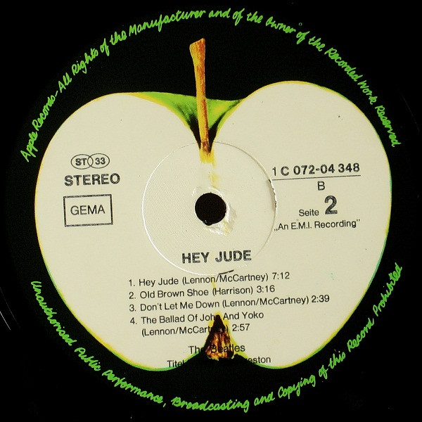 The Beatles - Hey Jude | Apple Records (1C 072-04 348) - 4
