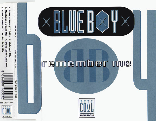Blue Boy - Remember Me | Cool D:vision (CLD CDS 5-003) - main
