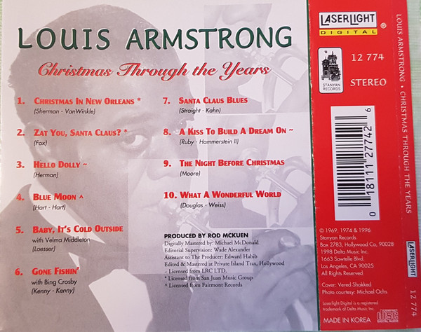 Louis Armstrong - Christmas Through The Years | LaserLight Digital (12 774) - 2 Louis Armstrong - Christmas Through The Years | LaserLight Digital (12 774) - 2