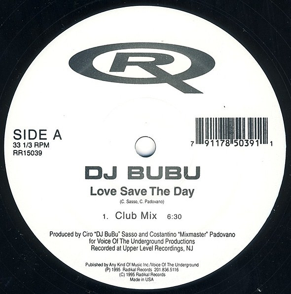 Bubu - Love Save The Day | Radikal Records (RR15039)