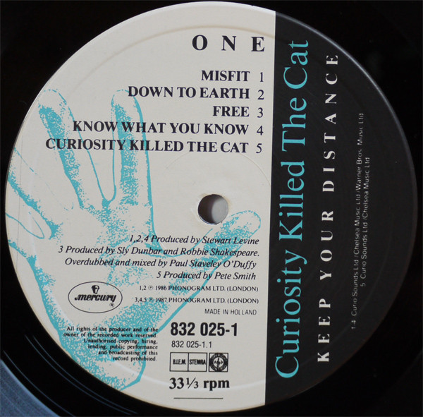Curiosity Killed The Cat - Keep Your Distance | Mercury (832 025-1) - 3