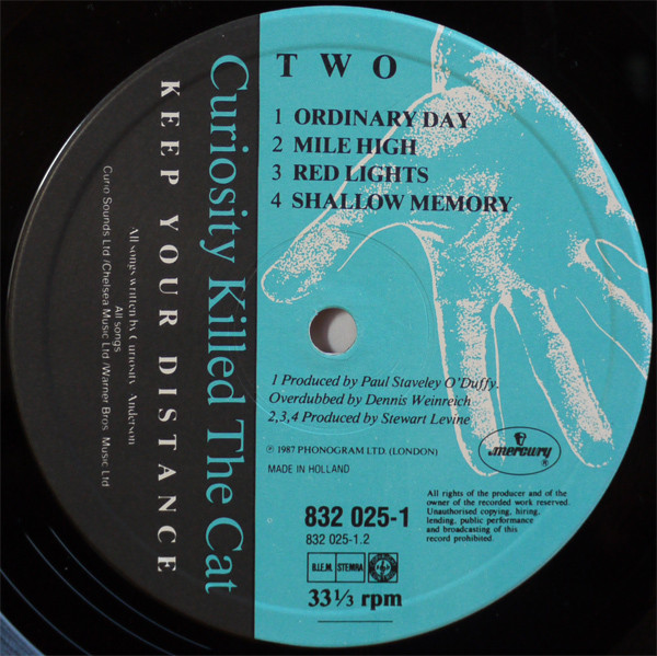 Curiosity Killed The Cat - Keep Your Distance | Mercury (832 025-1) - 4