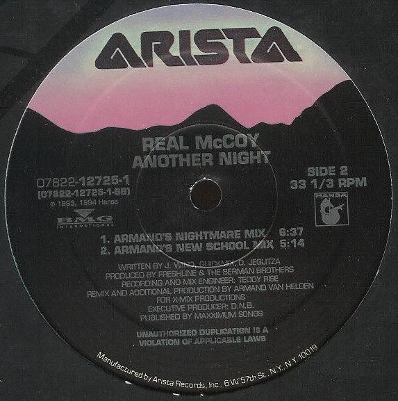 Real McCoy - Another Night | Arista (07822-12725-1) - 4 Real McCoy - Another Night | Arista (07822-12725-1) - 4