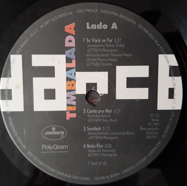 Timbalada - Dance | PolyGram (526 779-1) - 3