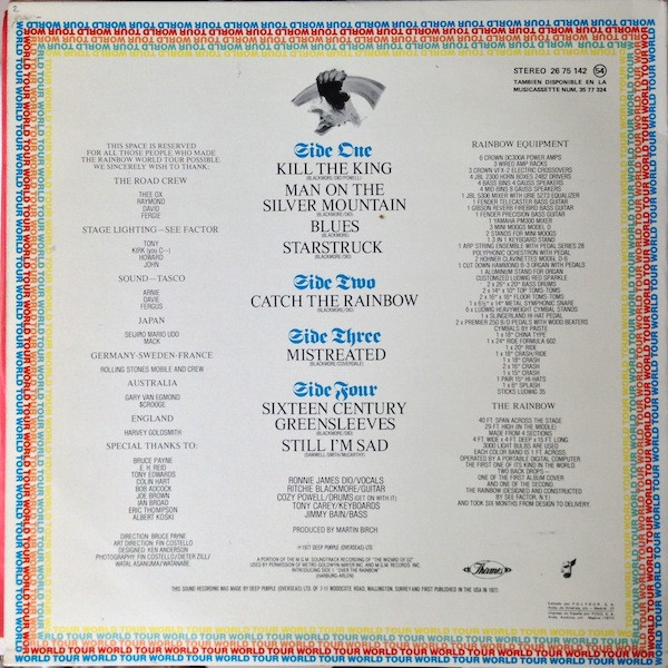 Rainbow - On Stage | Polydor (26 75 142) - 2