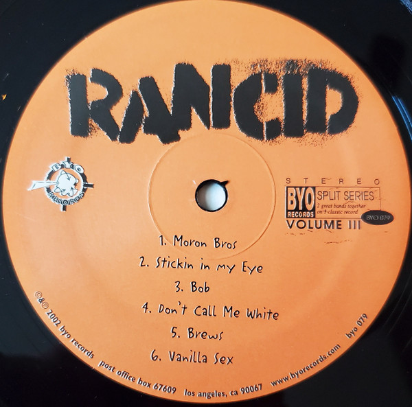 NOFX / Rancid - BYO Split Series / Volume III | Better Youth Organization (BYO 079) - 3
