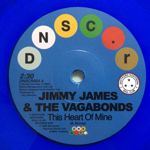 Jimmy James & The Vagabonds / Sonya Spence - This Heart Of Mine / Let Love Flow On | Deptford Northern Soul Club Records (DNSCR004)