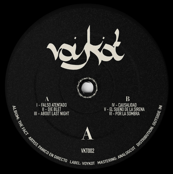 Panico En Directo - The Fact | Voykot (VKT002) - main Panico En Directo - The Fact | Voykot (VKT002) - main
