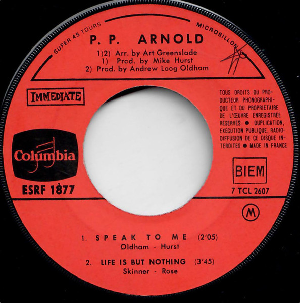 P.P. Arnold - The First Cut Is The Deepest | Immediate (ESRF 1877) - 4