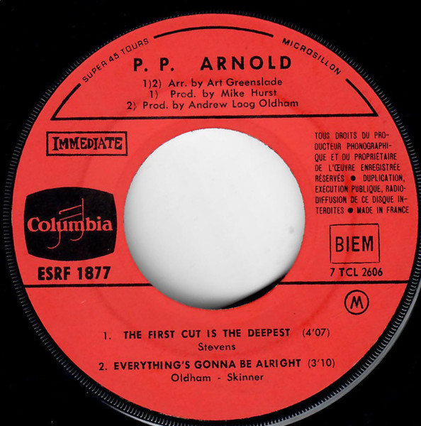 P.P. Arnold - The First Cut Is The Deepest | Immediate (ESRF 1877) - 3