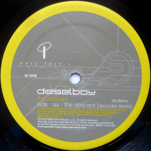 Dieselboy - The Descent | Palm Pictures (PP12 7017-1) - 3