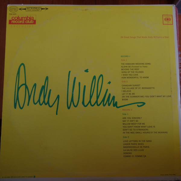 Andy Williams - Andy | Columbia (P2S 5024) - 2 Andy Williams - Andy | Columbia (P2S 5024) - 2