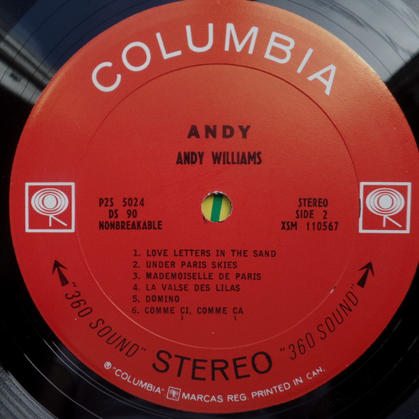 Andy Williams - Andy | Columbia (P2S 5024) - 4 Andy Williams - Andy | Columbia (P2S 5024) - 4