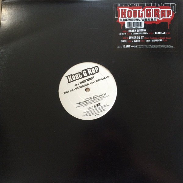 Kool G Rap - Black Widow /// Where U At | Koch Records (KOC-SI-8649)