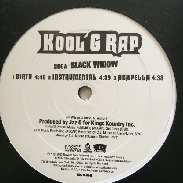 Kool G Rap - Black Widow /// Where U At | Koch Records (KOC-SI-8649) - 2 Kool G Rap - Black Widow /// Where U At | Koch Records (KOC-SI-8649) - 2