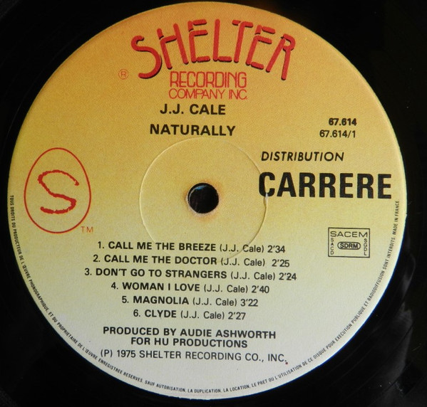 J.J. Cale - Naturally | Shelter Records (67.614) - 4 J.J. Cale - Naturally | Shelter Records (67.614) - 4