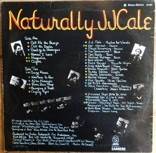 J.J. Cale - Naturally | Shelter Records (67.614) - 2 J.J. Cale - Naturally | Shelter Records (67.614) - 2