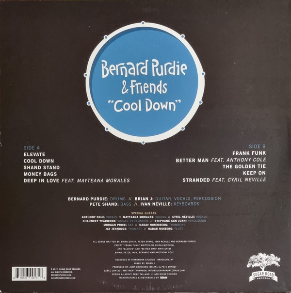 Bernard Purdie & Friends - Cool Down | Sugar Road Records (SRR-002-LP) - 2 Bernard Purdie & Friends - Cool Down | Sugar Road Records (SRR-002-LP) - 2