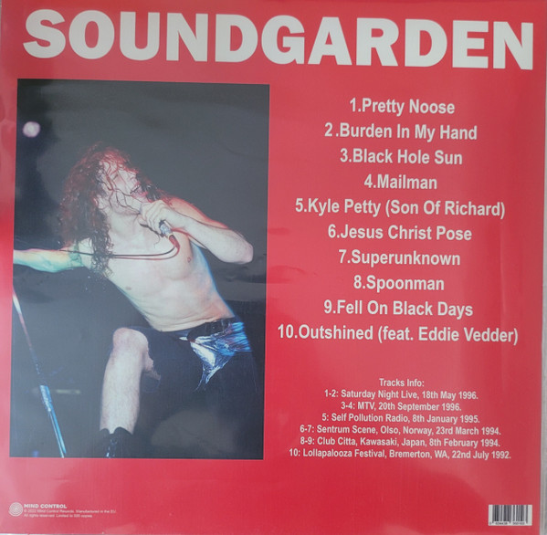 Soundgarden - Behold The Ugly Groove! (Rare & Live Tracks) | Mind Control (MIND805) - 2 Soundgarden - Behold The Ugly Groove! (Rare & Live Tracks) | Mind Control (MIND805) - 2