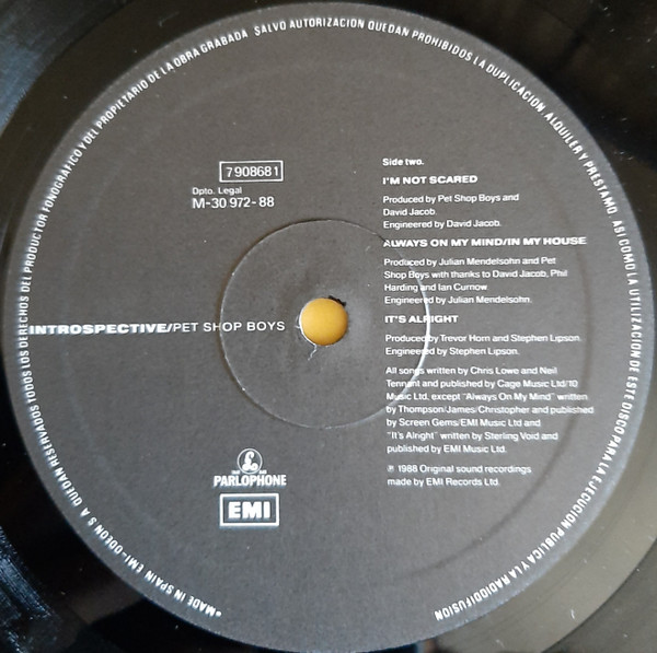 Pet Shop Boys - Introspective | Parlophone (790868 1) - 4