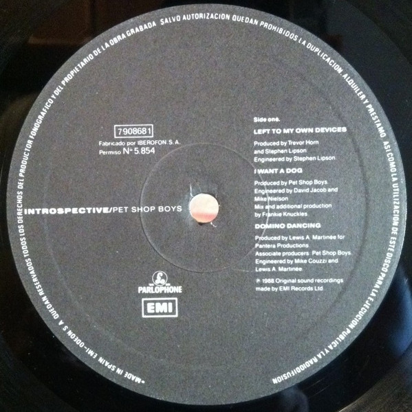 Pet Shop Boys - Introspective | Parlophone (790868 1) - 3