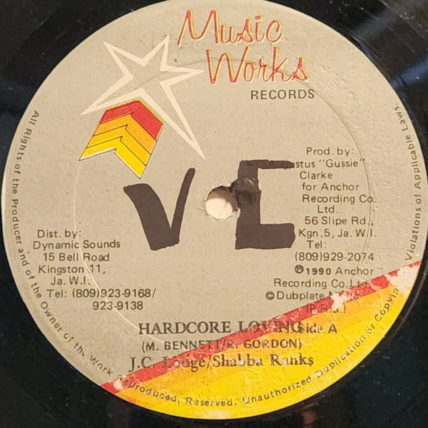 JC Lodge / Shabba Ranks - Hardcore Loving | Music Works Records (G-8929) - main