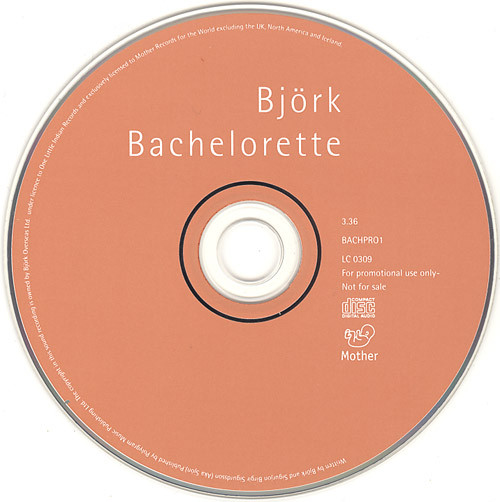 Björk - Bachelorette | Mother Records (BACHPRO1) - 2