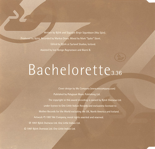 Björk - Bachelorette | Mother Records (BACHPRO1) - 3