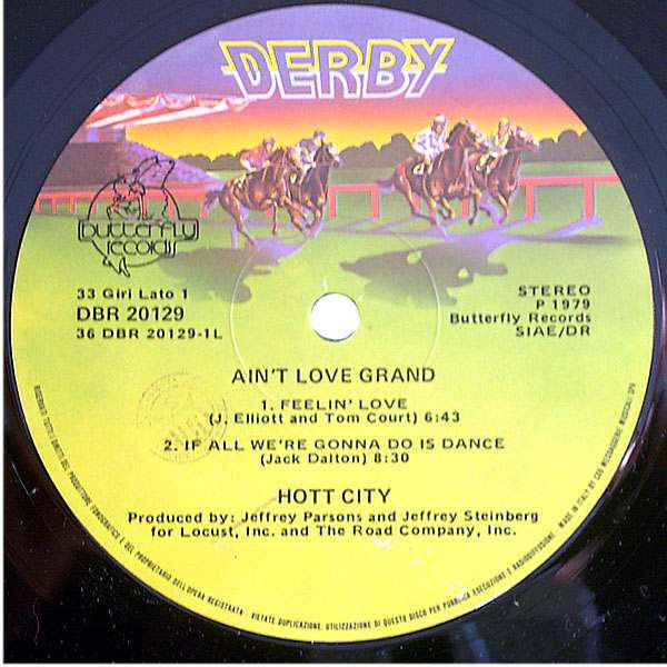 Hott City - Ain't Love Grand | Derby (DBR 20129) - 2
