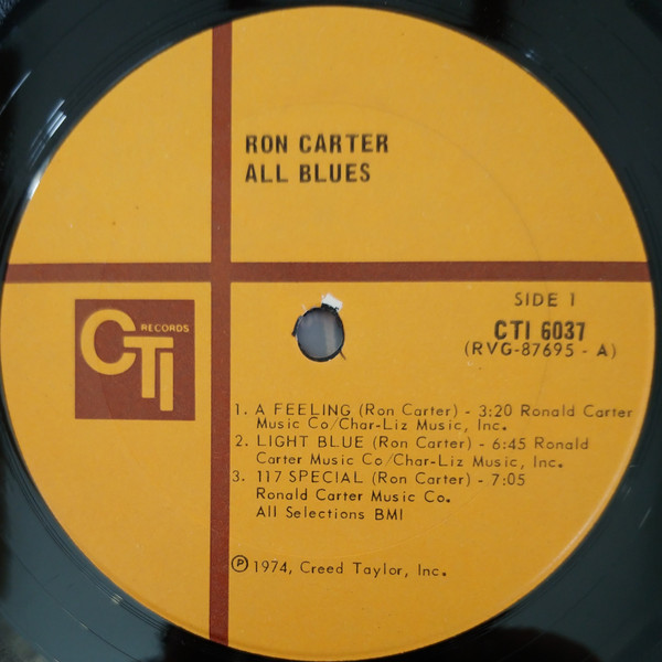 Ron Carter - All Blues [Vinyl] | CTI Records (CTI 6037) - 4
