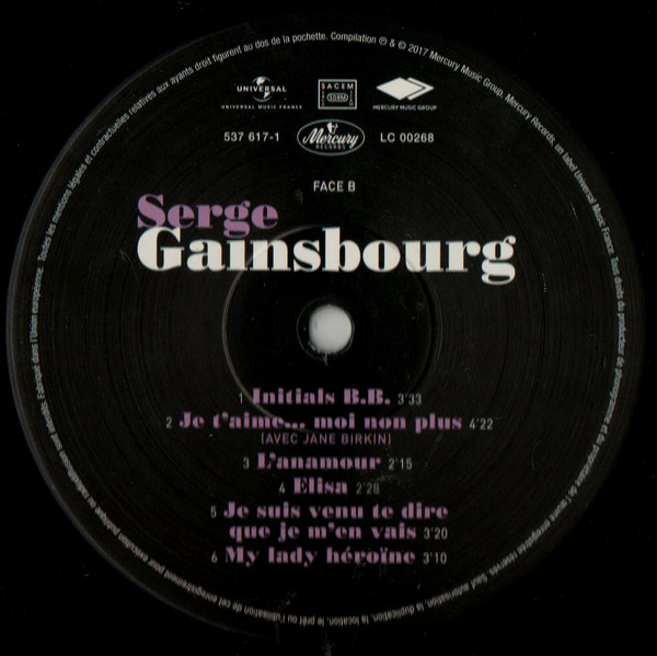 Serge Gainsbourg - Serge Gainsbourg | Mercury Music Group (537 617-1) - 4