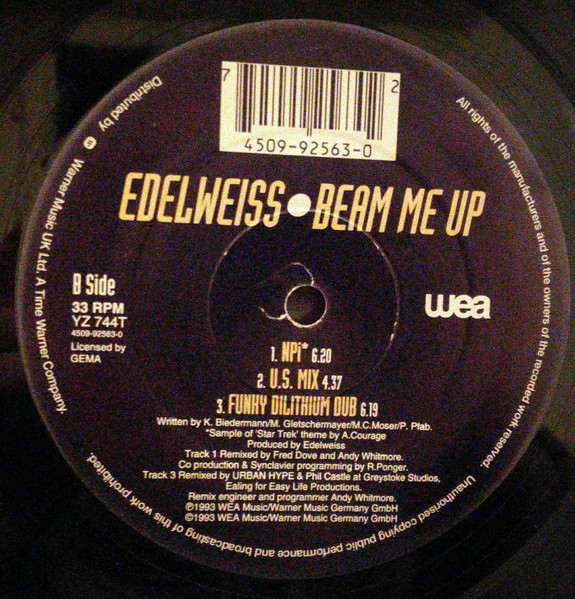 Edelweiss - Beam Me Up | WEA (YZ744T) - 4