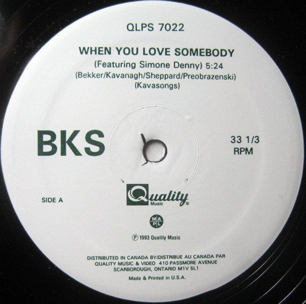 BKS - Living In Ecstasy | Quality Music (QLPS 7022) BKS - Living In Ecstasy | Quality Music (QLPS 7022)