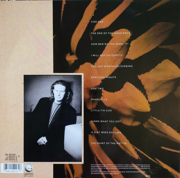 Don Henley - The End Of The Innocence | Geffen Records (WX 253) - 2