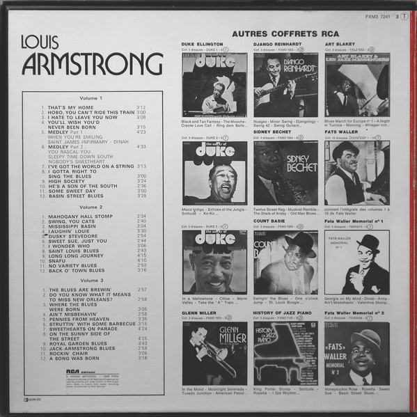 Louis Armstrong - Louis Armstrong | RCA (FXM3 7241) Louis Armstrong - Louis Armstrong | RCA (FXM3 7241)